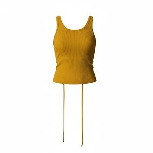 Wild Fable Ribbed Sleeveless Romper | Women’s Small | Mustard Yellow